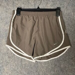 Nike Tan Shorts with White Trim no tag